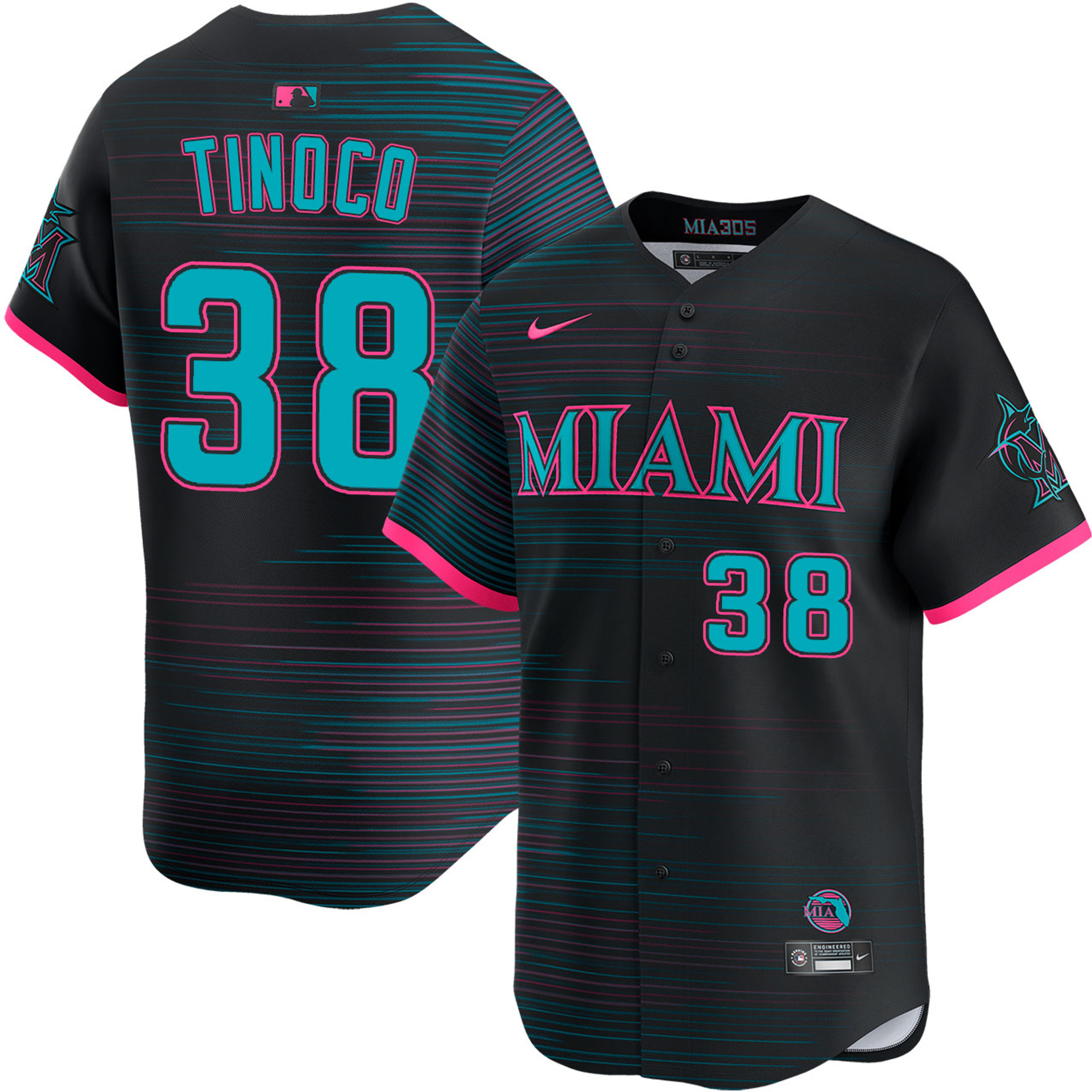 Jesus Tinoco Miami Marlins City Connect 2.0 Limited Jersey