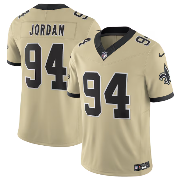 New Orleans Saints Cameron Jordan Gold Alternate Gameday Golds Alternate Vapor F.U.S.E. Limited Jersey