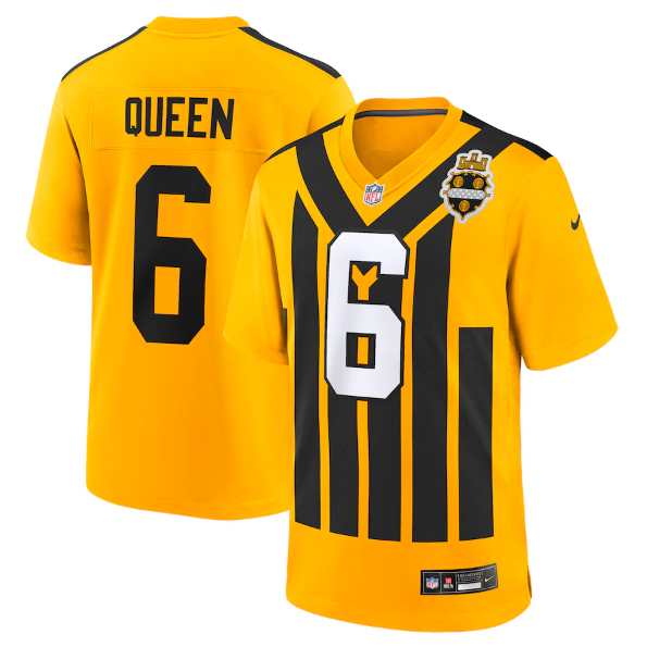 Pittsburgh Steelers Patrick Queen Gold Alternate 1933 Throwback Game Jersey