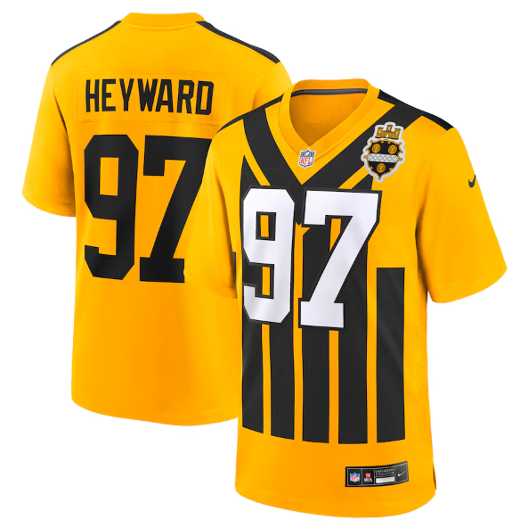Pittsburgh Steelers Cameron Heyward Gold Alternate 1933 Throwback Game Jersey