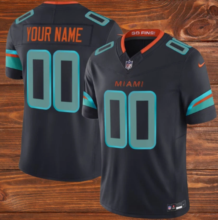 Custom Dolphins 2025 F.U.S.E. “Rivalries” Vapor Stitched Jersey