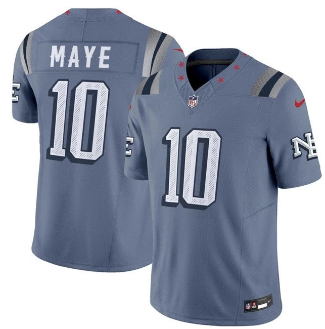 Patriots Drake Maye 2025 F.U.S.E. “Rivalries” Vapor Limited Jersey