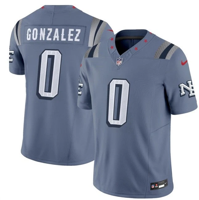 Patriots Christian Gonzalez 2025 F.U.S.E. “Rivalries” Vapor Limited Jersey