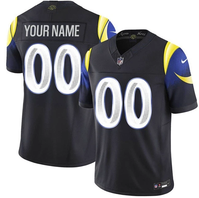 Custom Rams Black 2025 F.U.S.E. “Rivalries” Vapor Limited Jersey