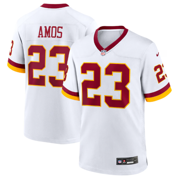 Washington Commanders Trey Amos White Super Bowl Era Jersey