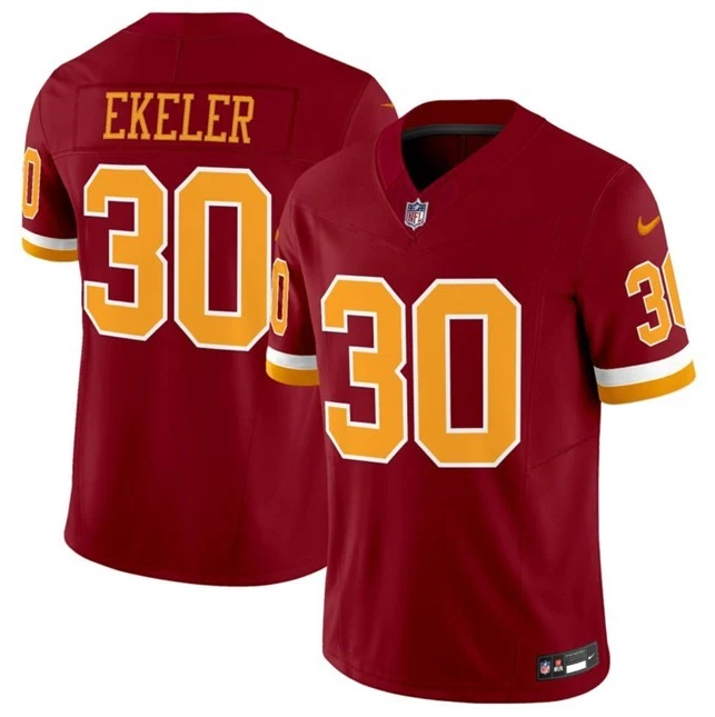 Washington Commanders Austin Ekeler Burgundy Super Bowl Era Jersey
