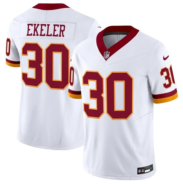 Washington Commanders Austin Ekeler White Super Bowl Era Jersey
