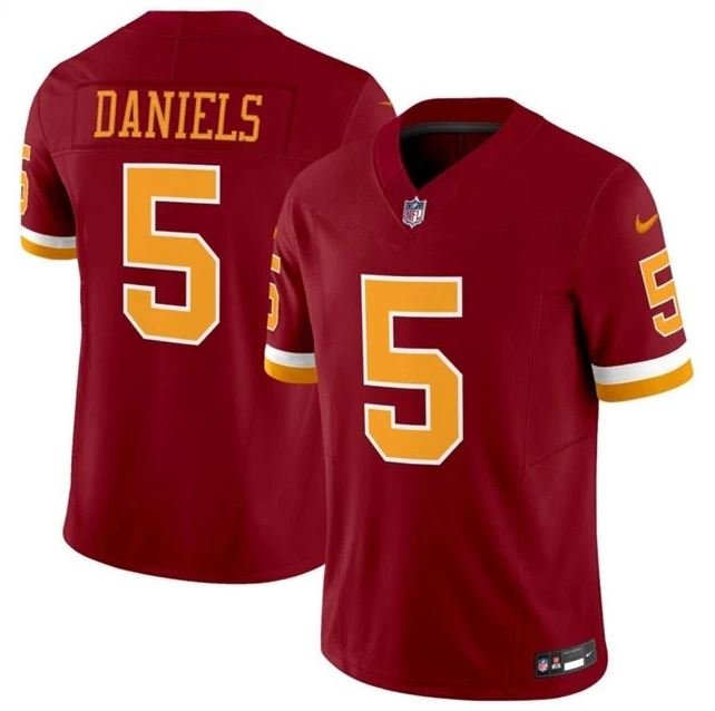 Washington Commanders Jayden Daniels Burgundy Super Bowl Era Jersey