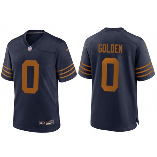 Green Bay Packers #0 Matthew Golden Navy Jersey