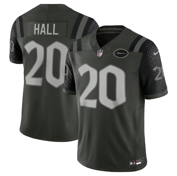 New York Jets Breece Hall Gotham Green 2025 Rivalries Collection Limited Jersey