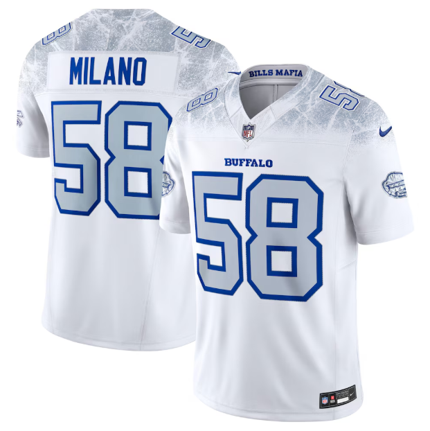 Buffalo Bills Matt Milano White 2025 Rivalries Collection Limited Jersey