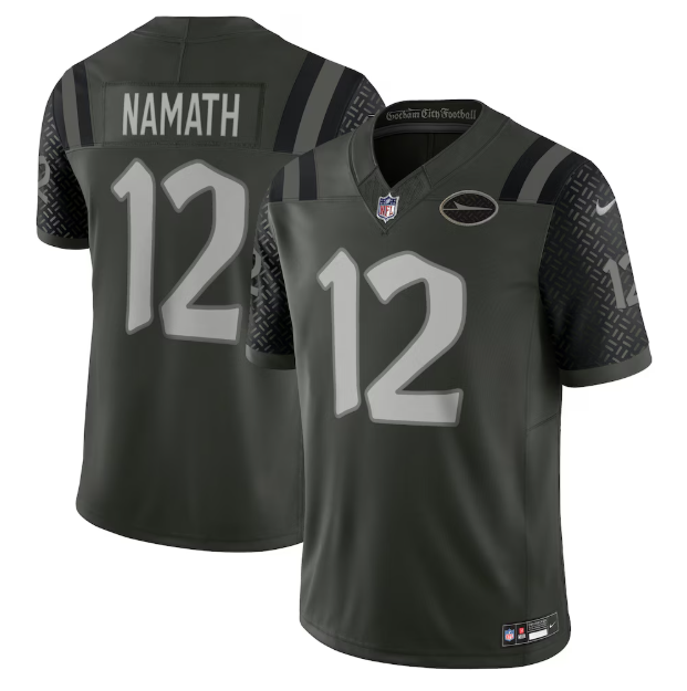 New York Jets Joe Namath Gotham Green 2025 Rivalries Collection Retired Player Limited Jersey