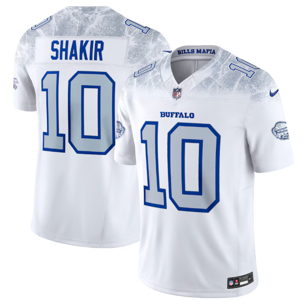 Buffalo Bills Khalil Shakir White 2025 Rivalries Collection Limited Jersey