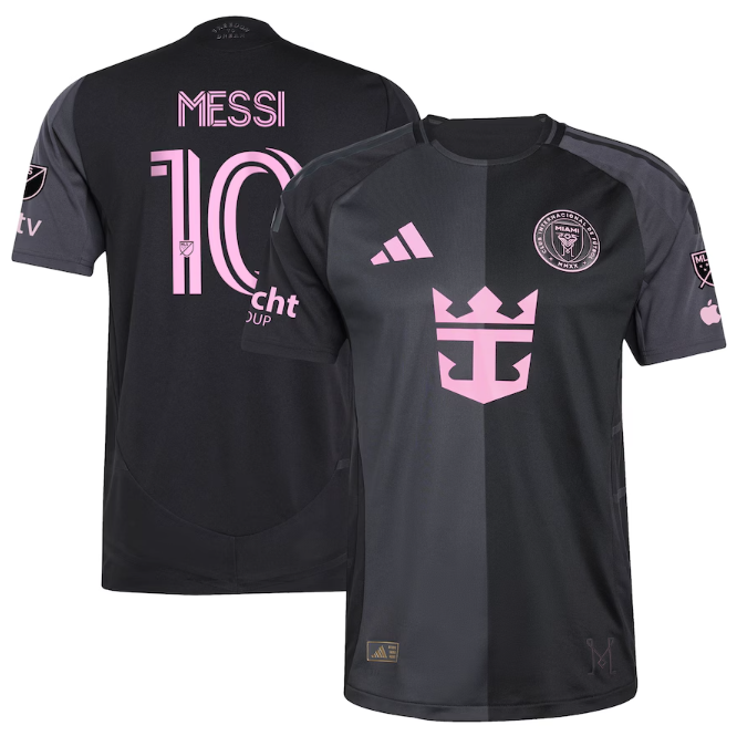 Youth Lionel Messi Inter Miami CF  2025 The Fortitude Kit Authentic Player Jersey - Black