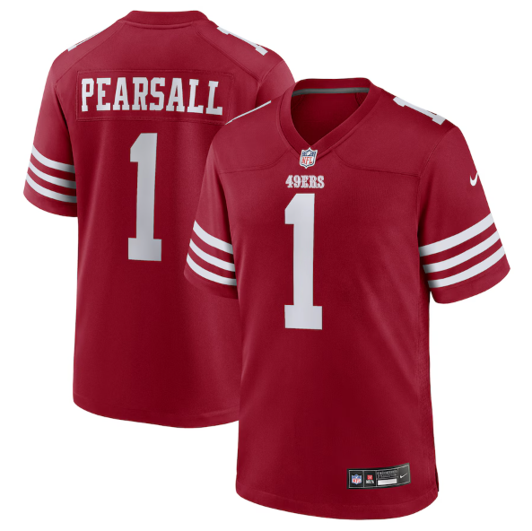 San Francisco 49ers Ricky Pearsall Scarlet Jersey