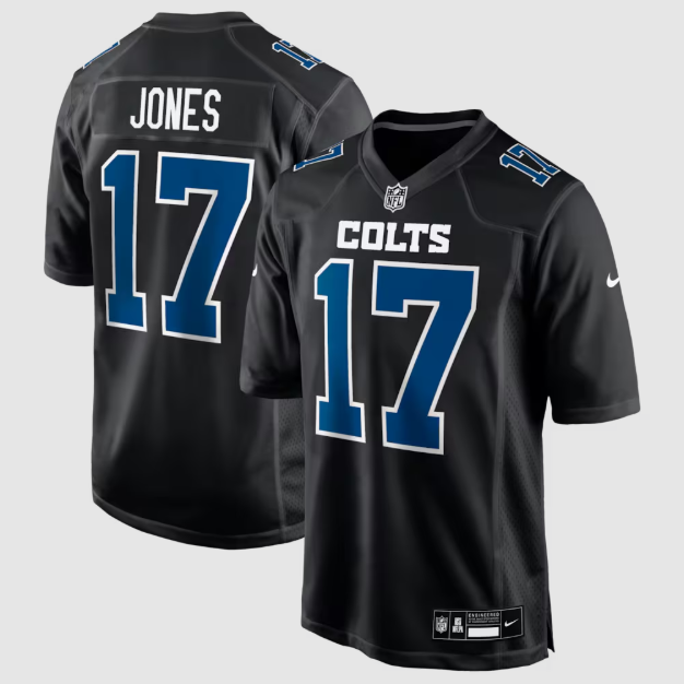 Indianapolis Colts Daniel Jones Black Fashion Game Jersey