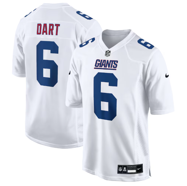 New York Giants Jaxson Dart White Fashion Game Jersey