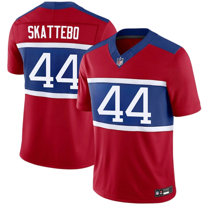 New York Giants 44 Cam Skattebo Red Team Jersey