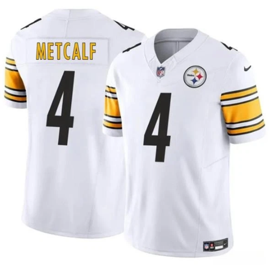 Pittsburgh Steelers DK Metcalf White Vapor F.U.S.E. Limited Jersey