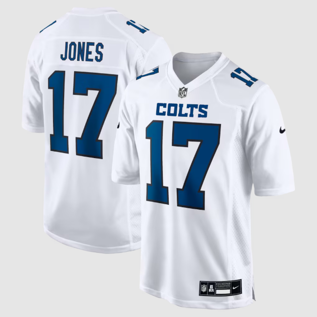 Indianapolis Colts Daniel Jones White Fashion Game Jersey