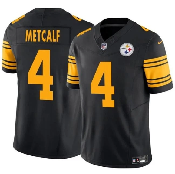 Pittsburgh Steelers DK Metcalf  Black Color Rush Vapor F.U.S.E. Limited Jersey