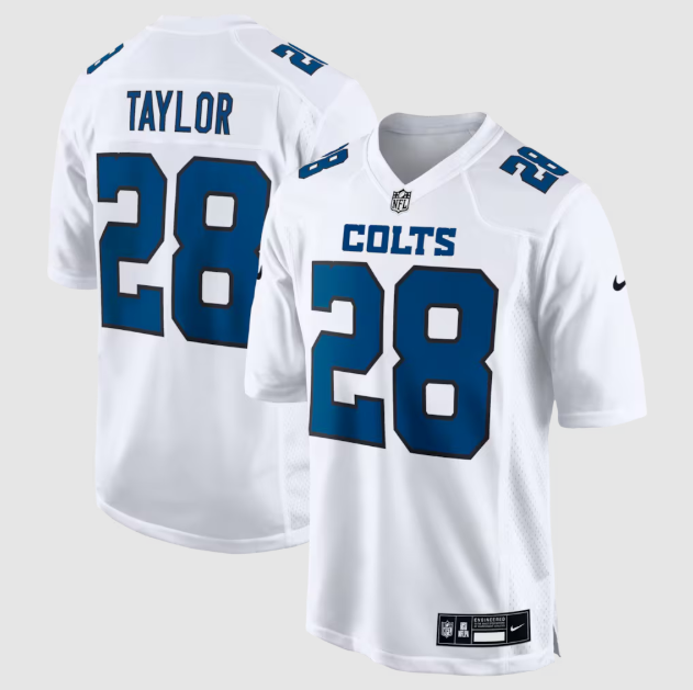 Indianapolis Colts Jonathan Taylor White Fashion Game Jersey