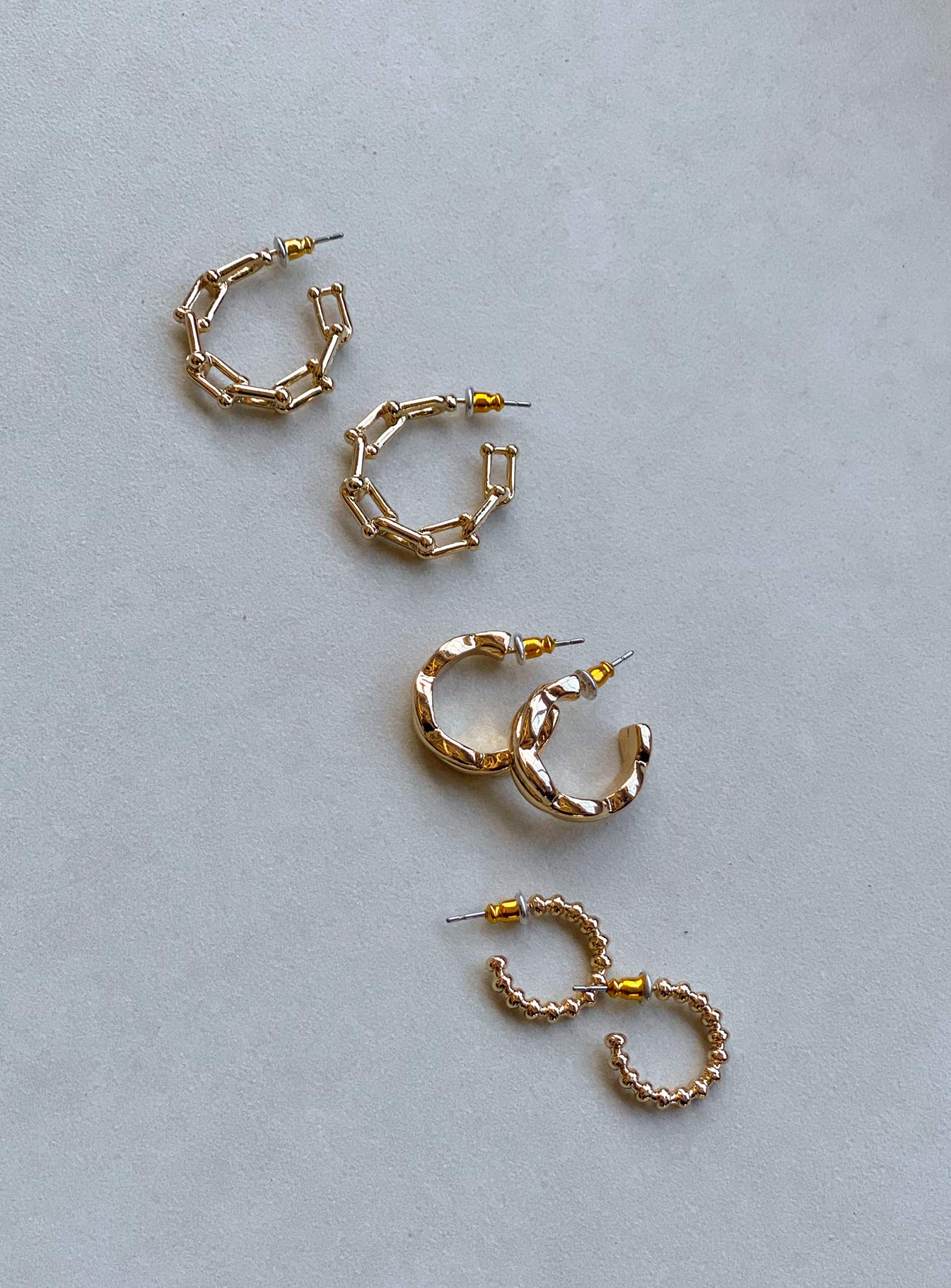 Maxton Earring Pack Gold