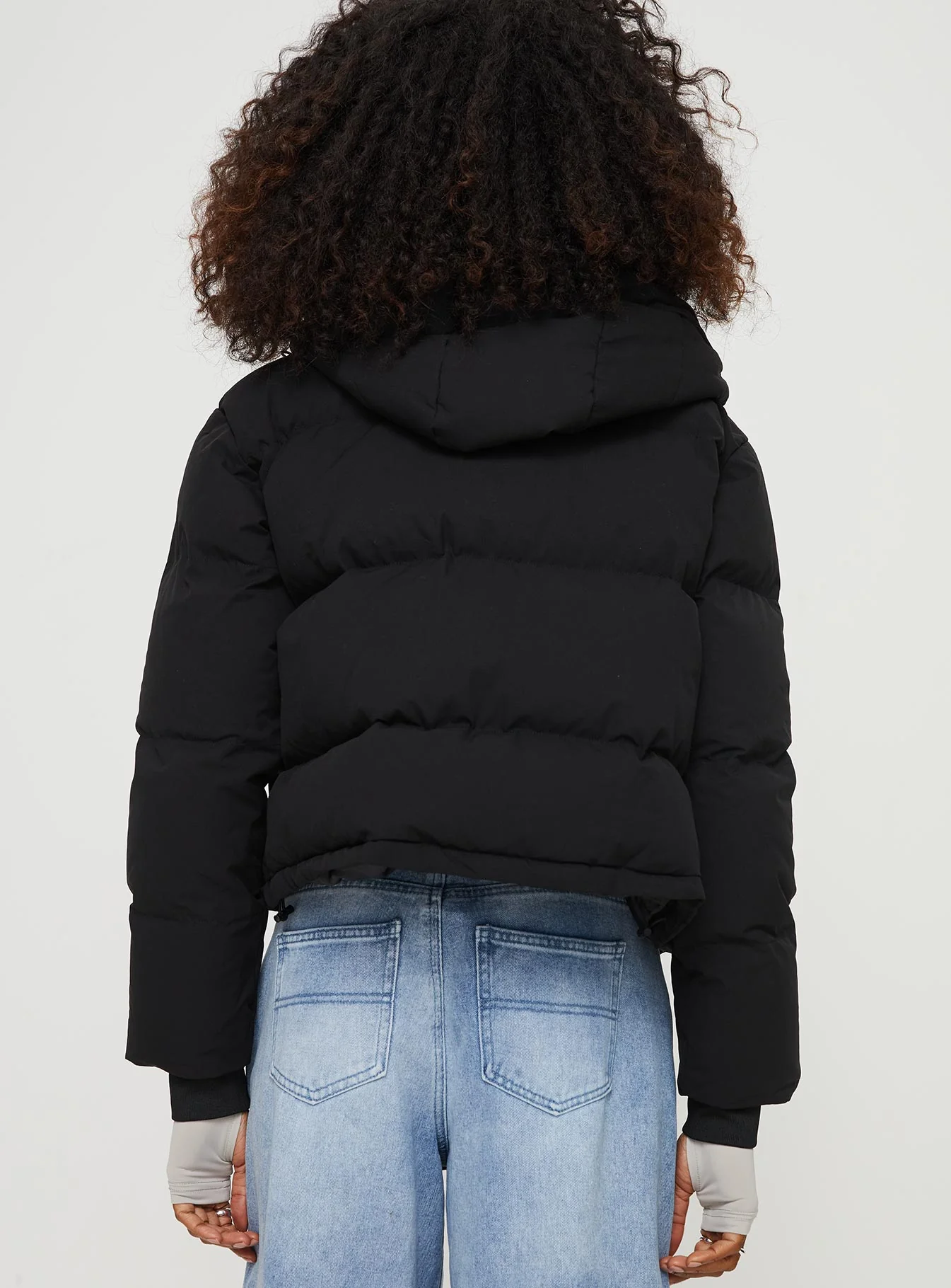 Morrie Hooded Puffer Jacket Black