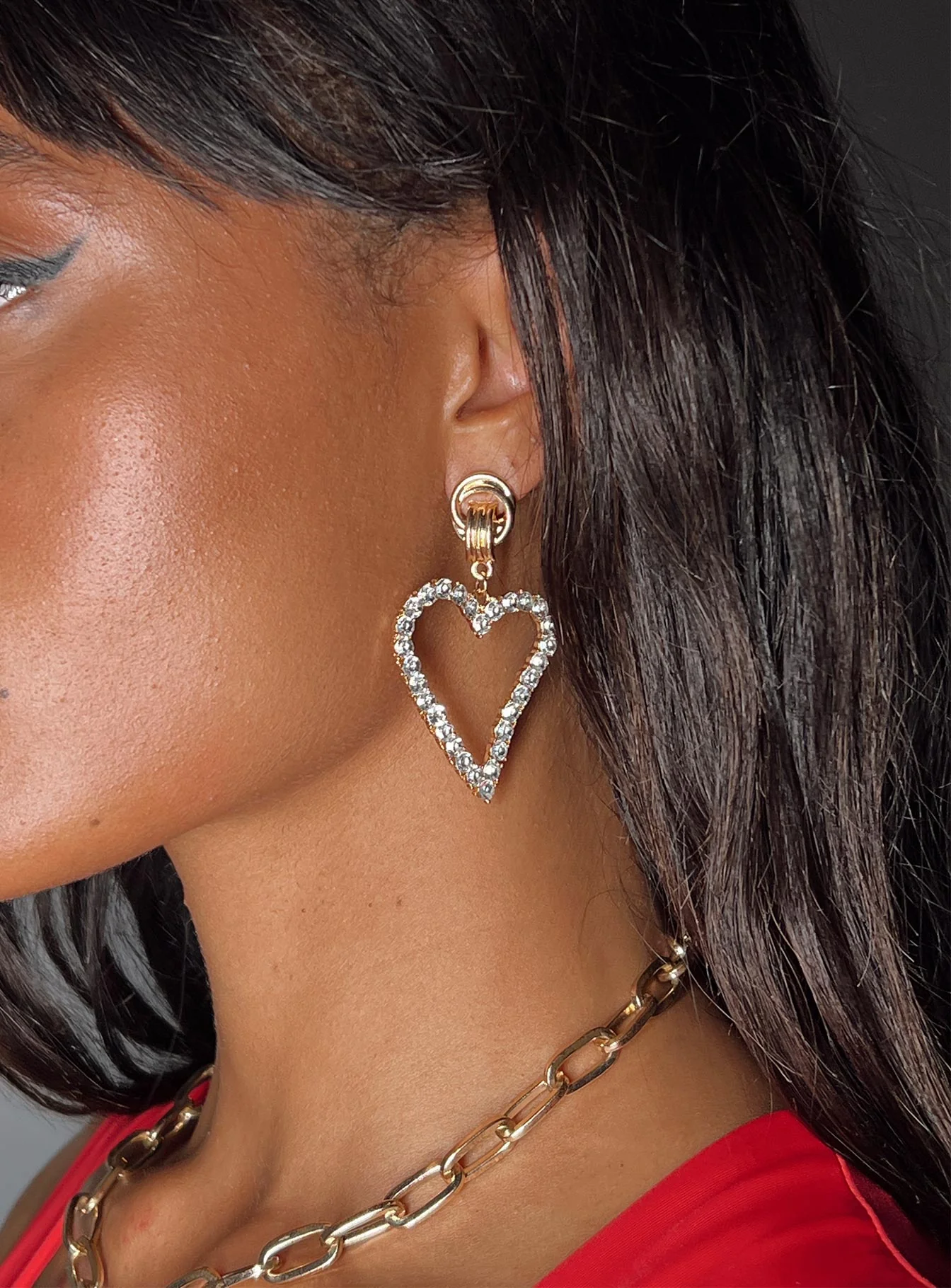 Desy Earrings Gold / Clear