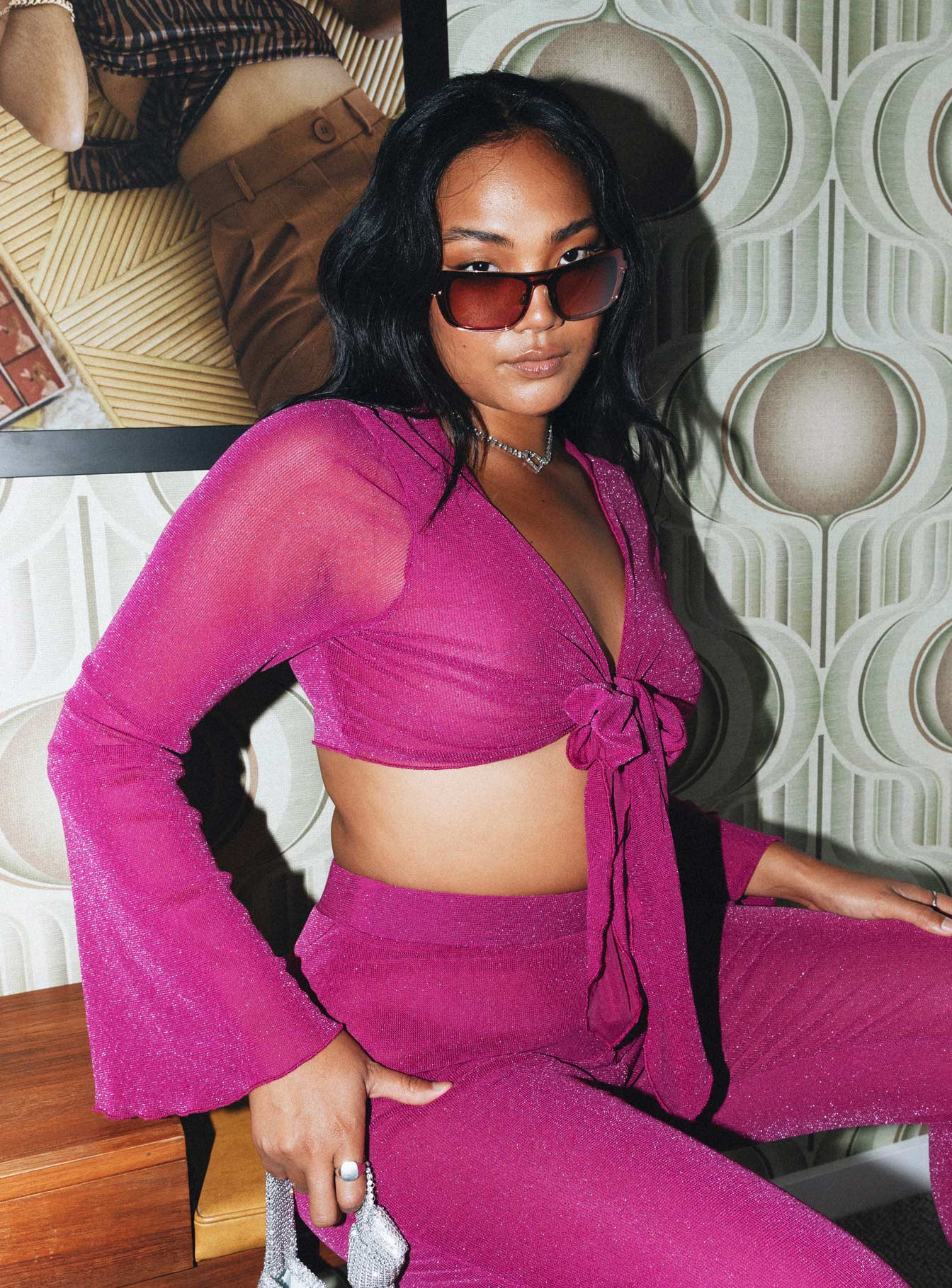 Thelma Tie Top Pink