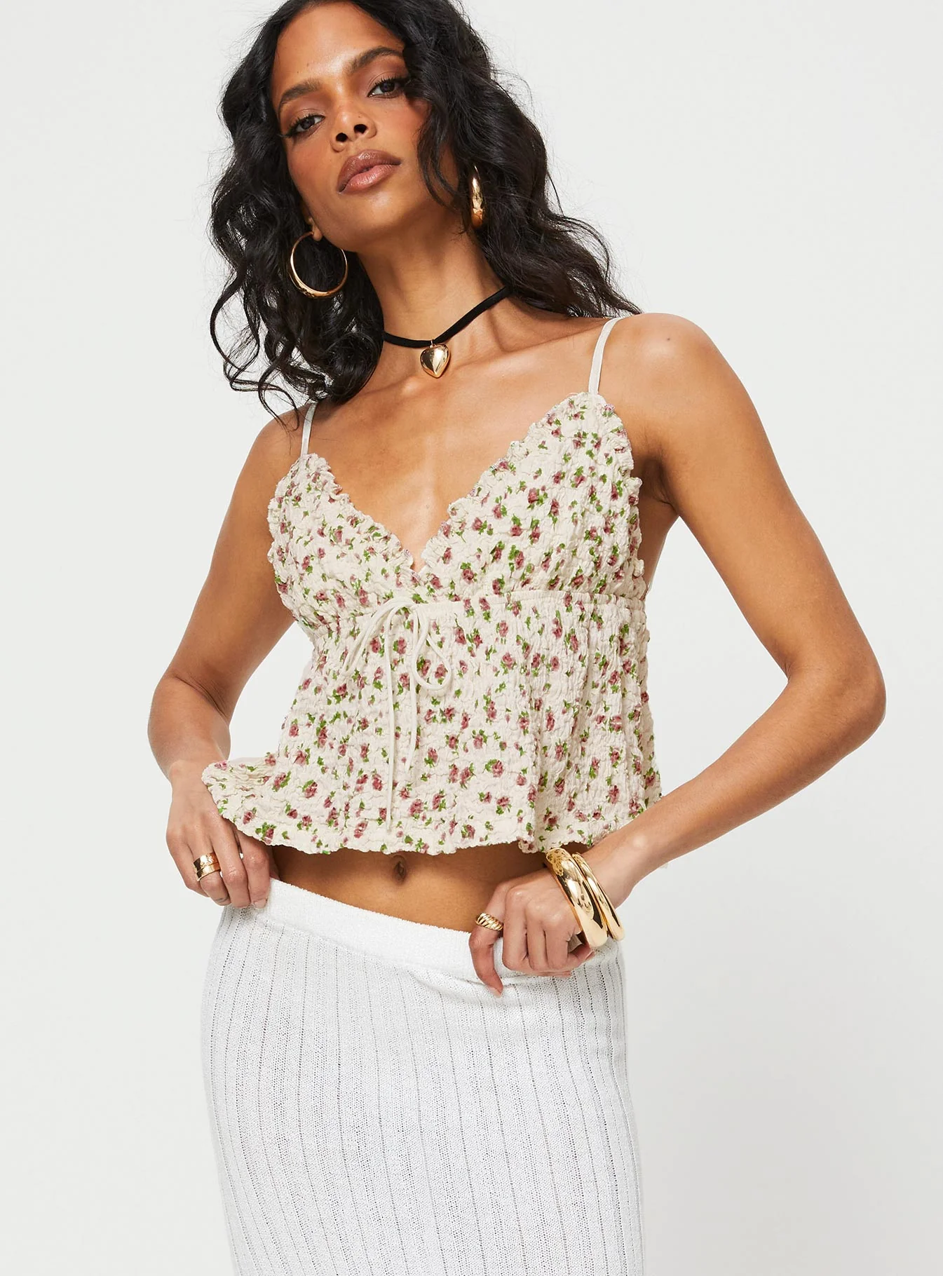 Kellan Top Cream Floral