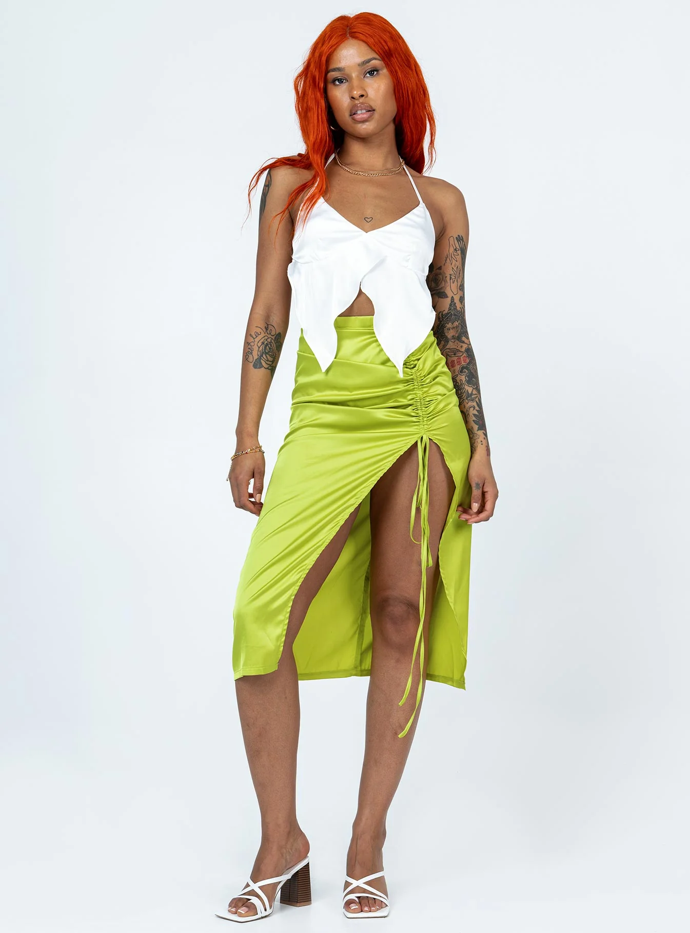 Priya Top White