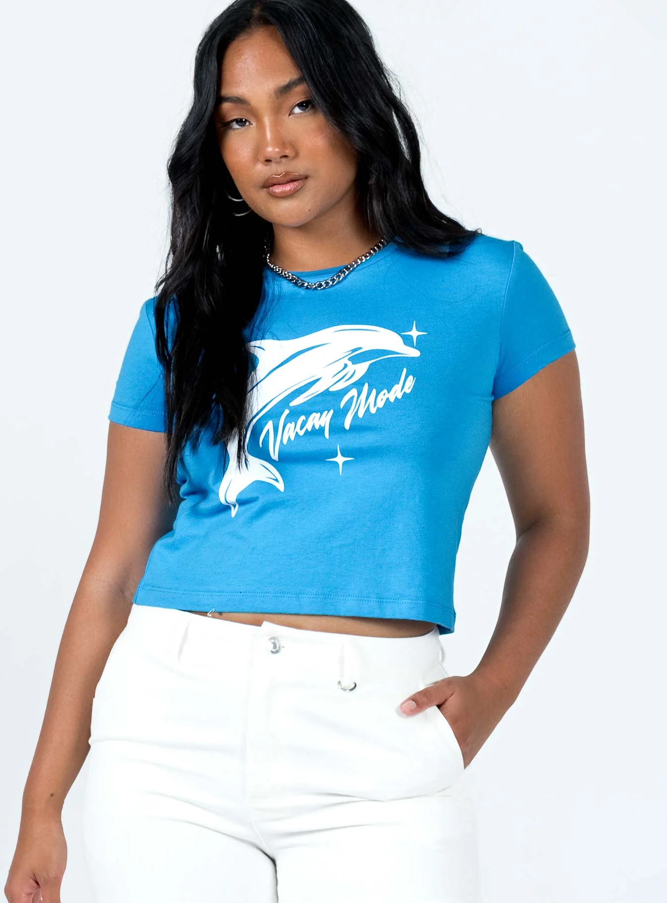 Vacay Mode Tee Blue