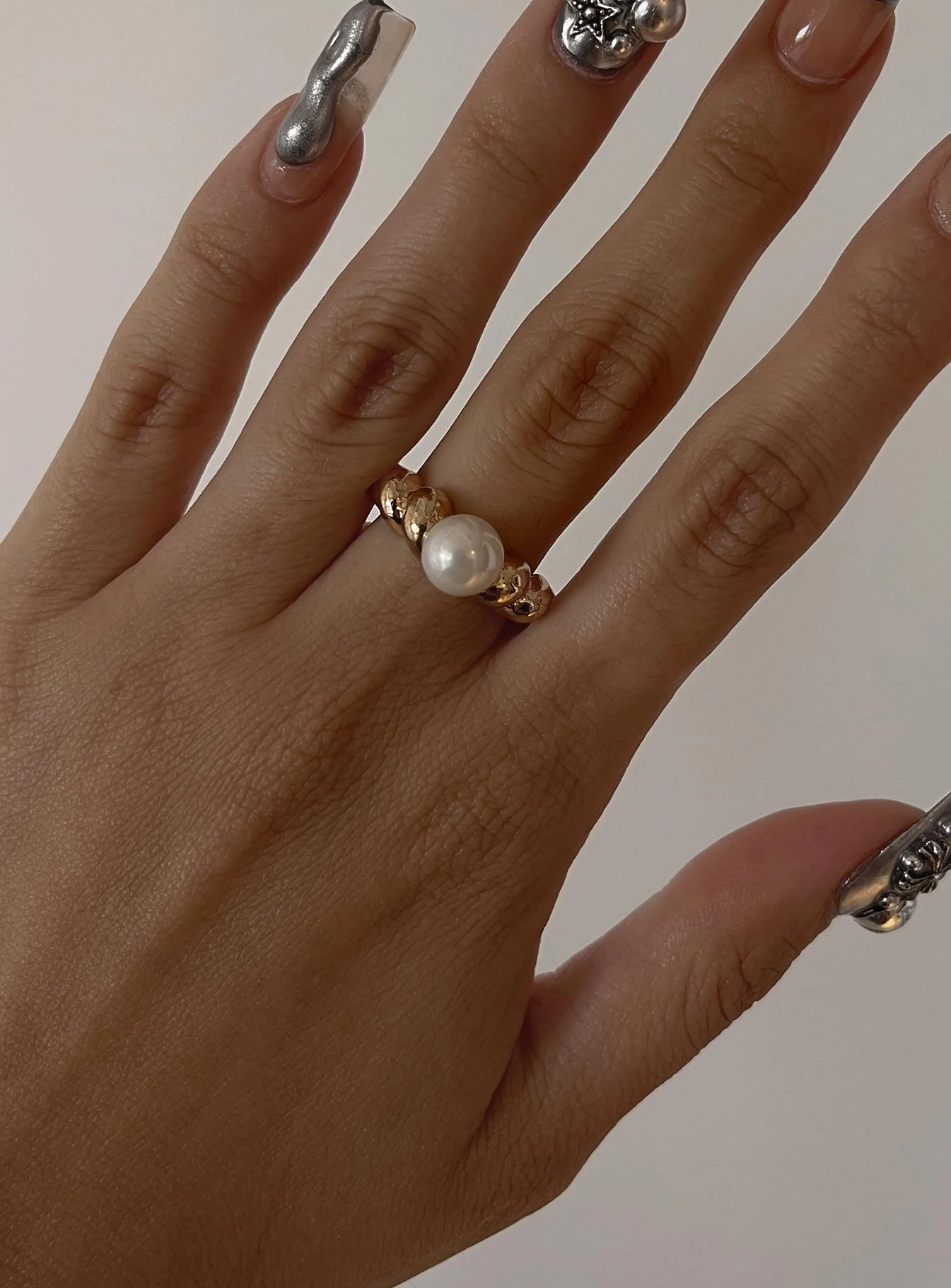 Zegler Pearl Ring Gold