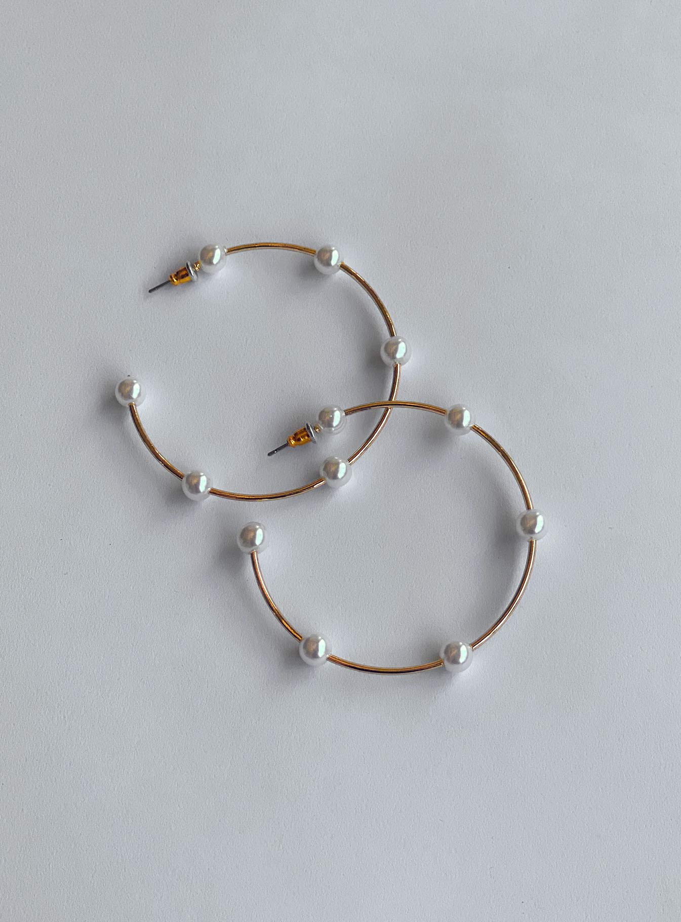 Pearce Hoop Earrings Gold