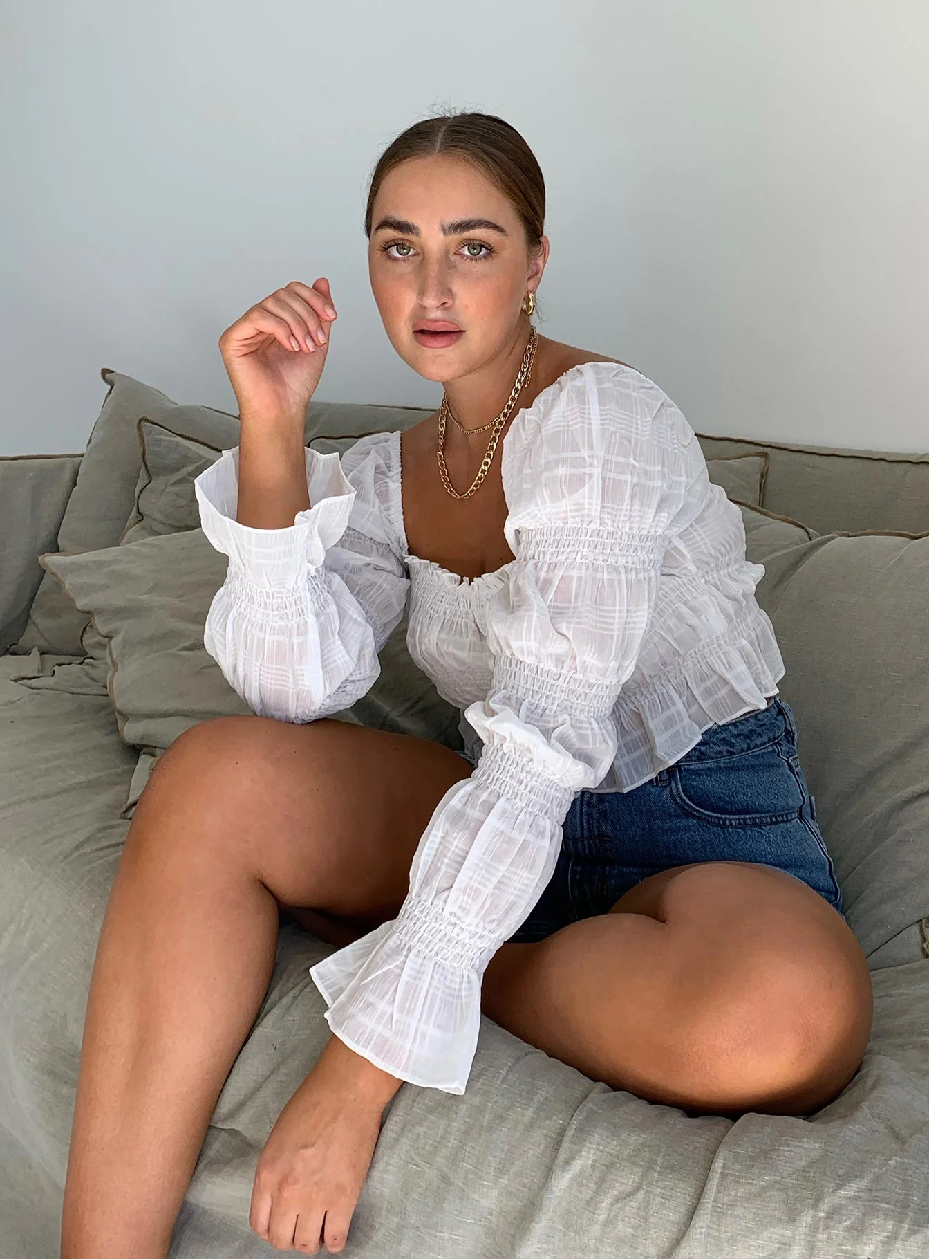 Jolee Top White
