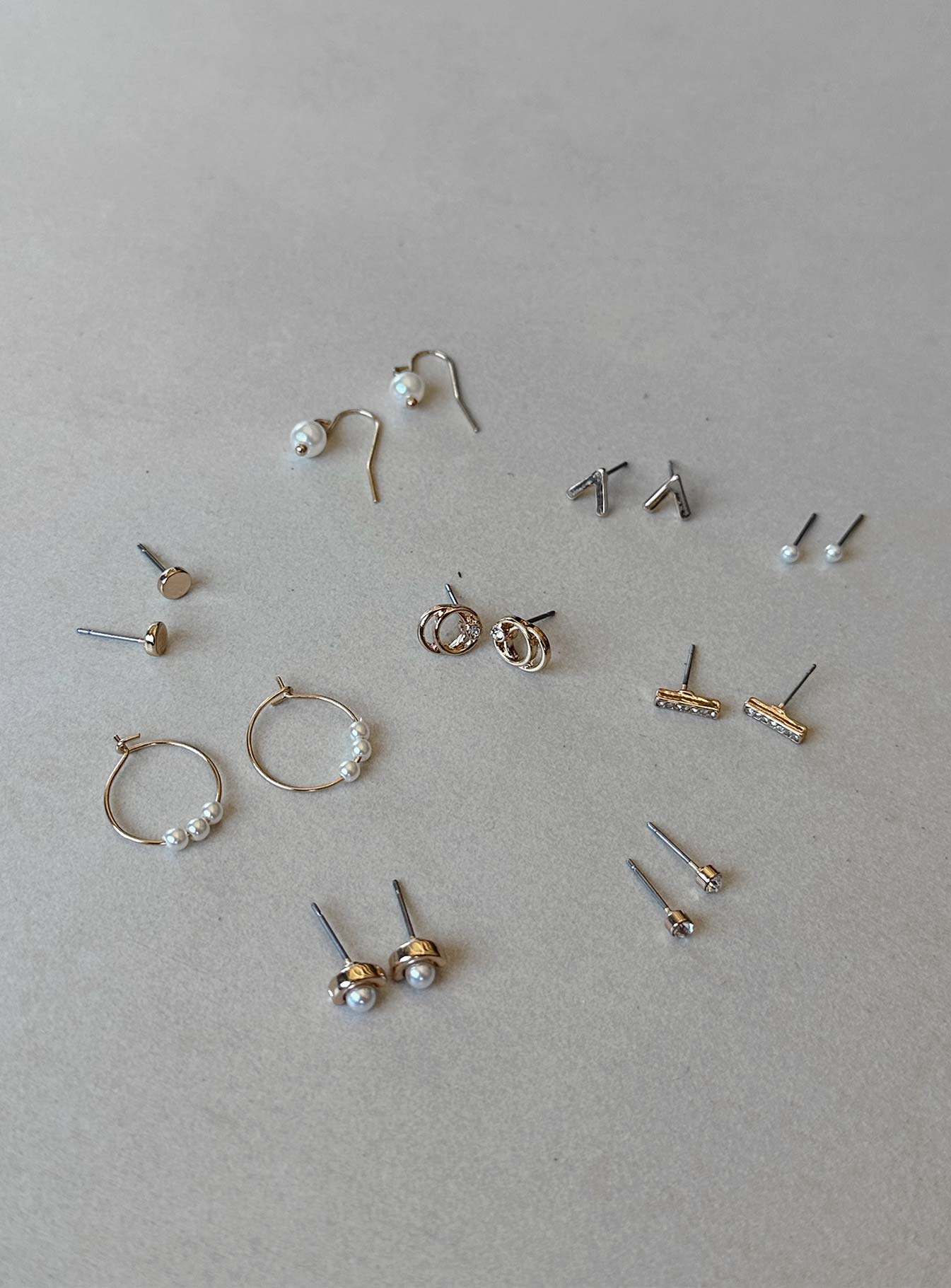 Reina Earring Pack Gold