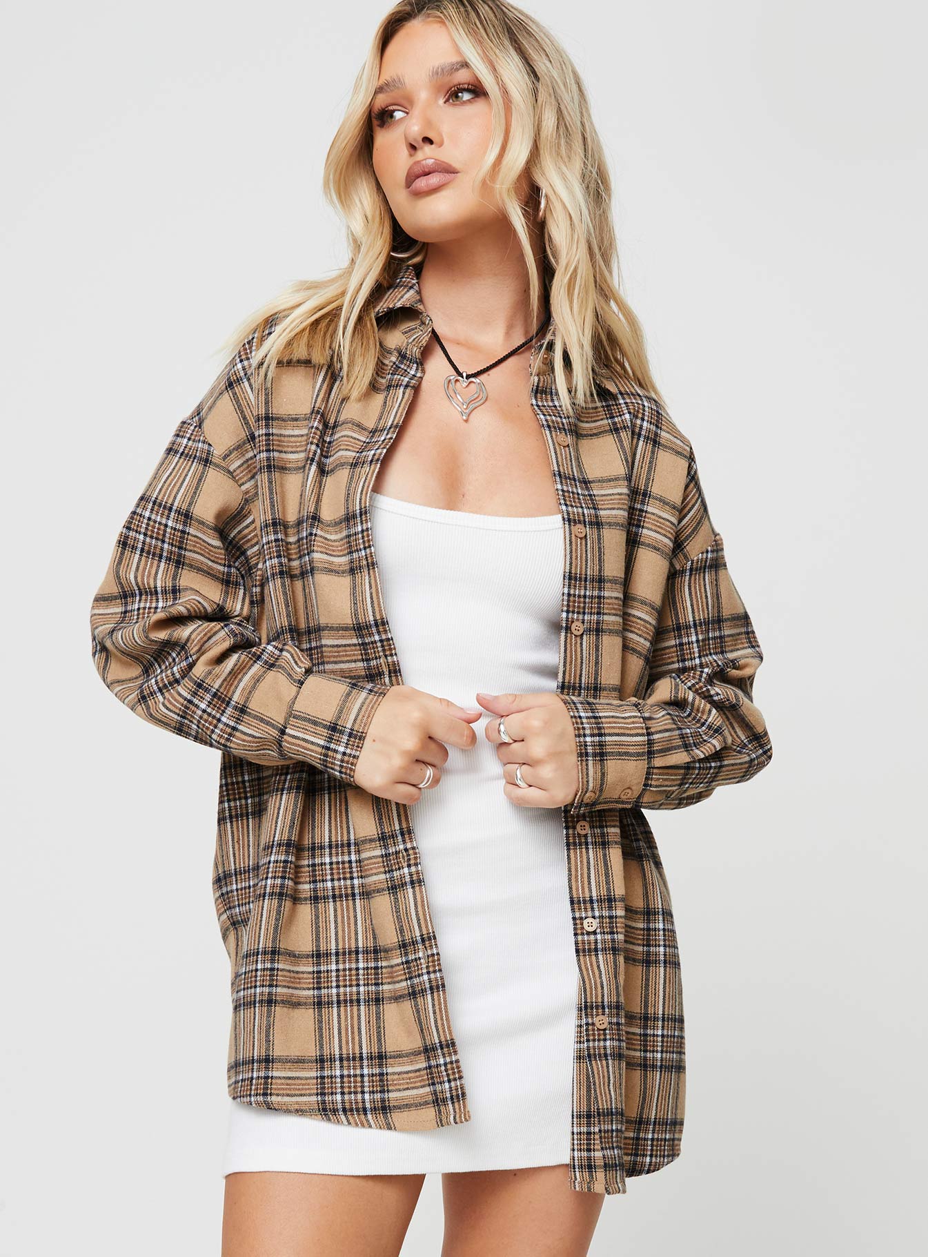 Tollen Shirt Beige Check