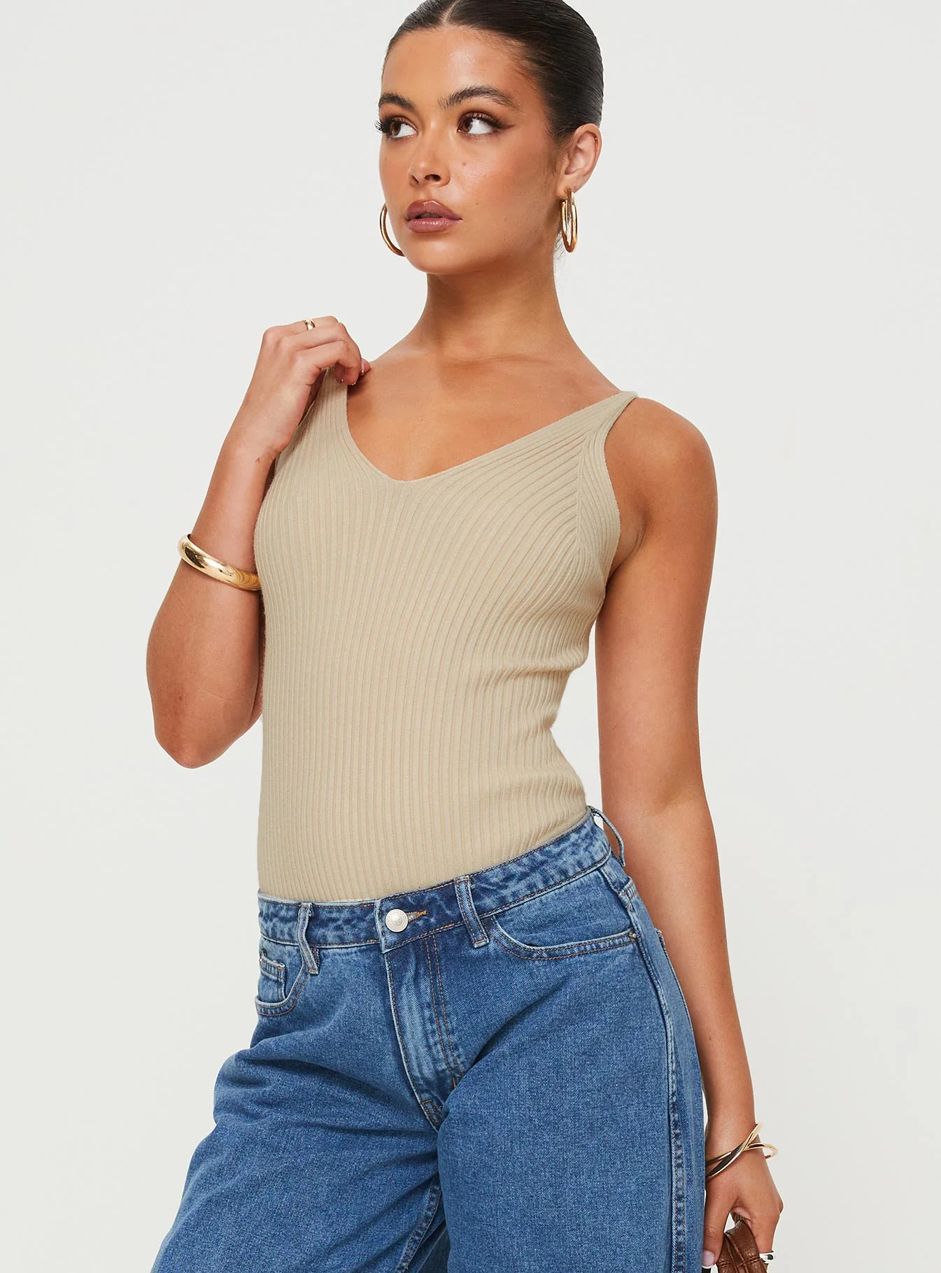 Keenan Bodysuit Beige