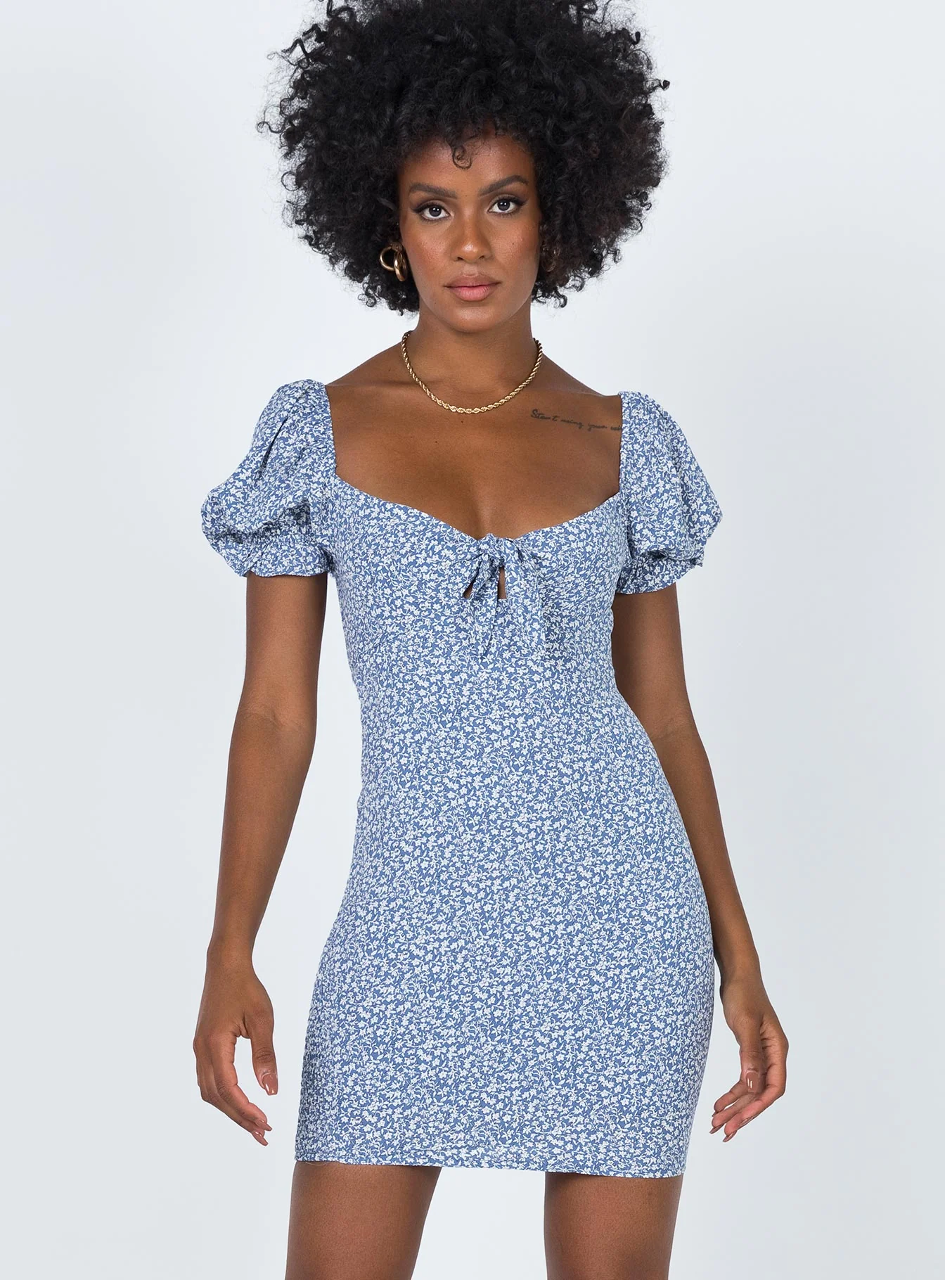 Cynthia Mini Dress Blue