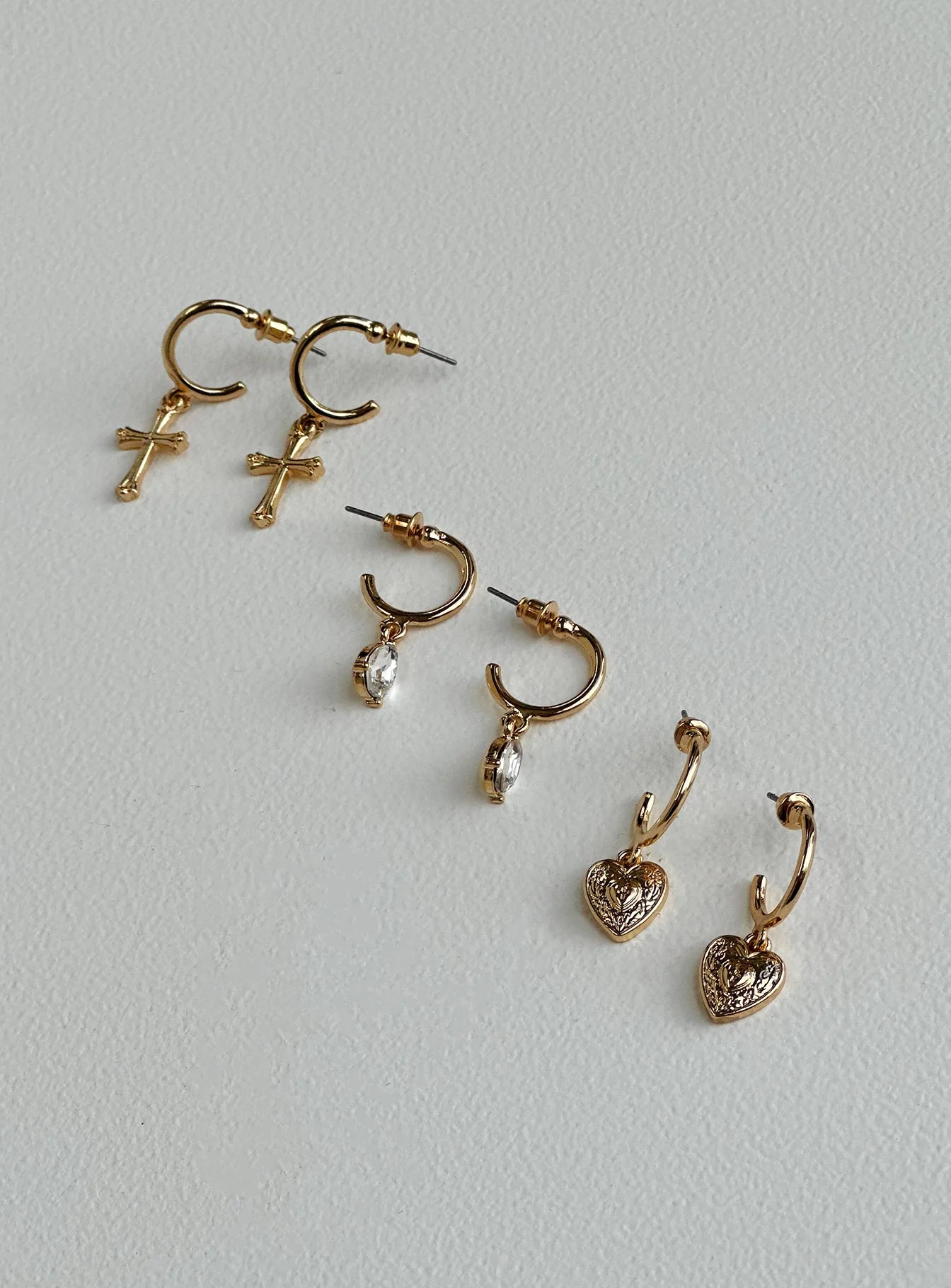 Diaz Earring Pack Gold