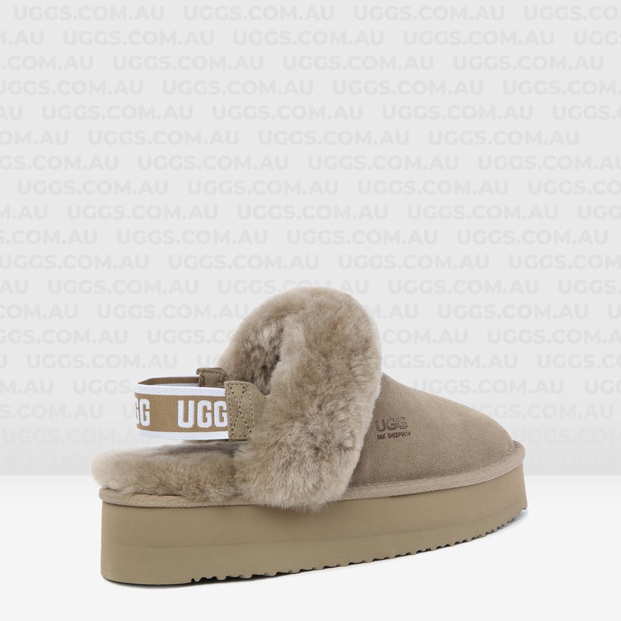 Kiley Removable Strap Platform Ugg Slippers