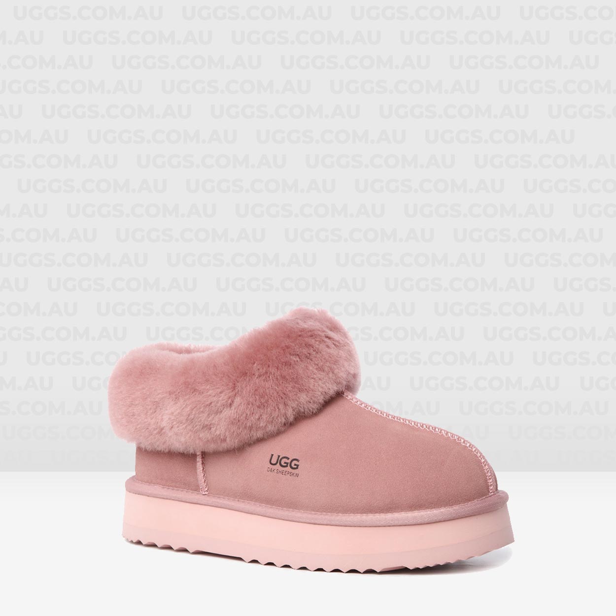 Platinum Platform Ugg Slippers