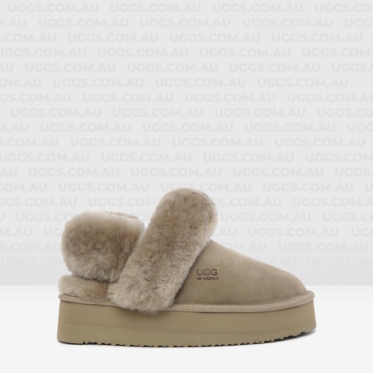 Kiley Removable Strap Platform Ugg Slippers