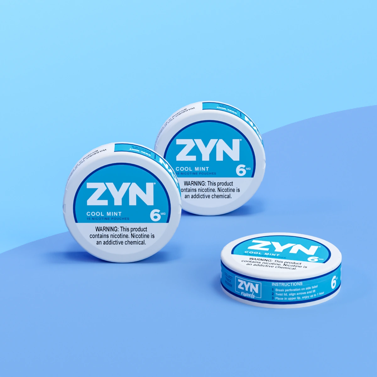ZYN Cool Mint 6mg nicotine pouches can