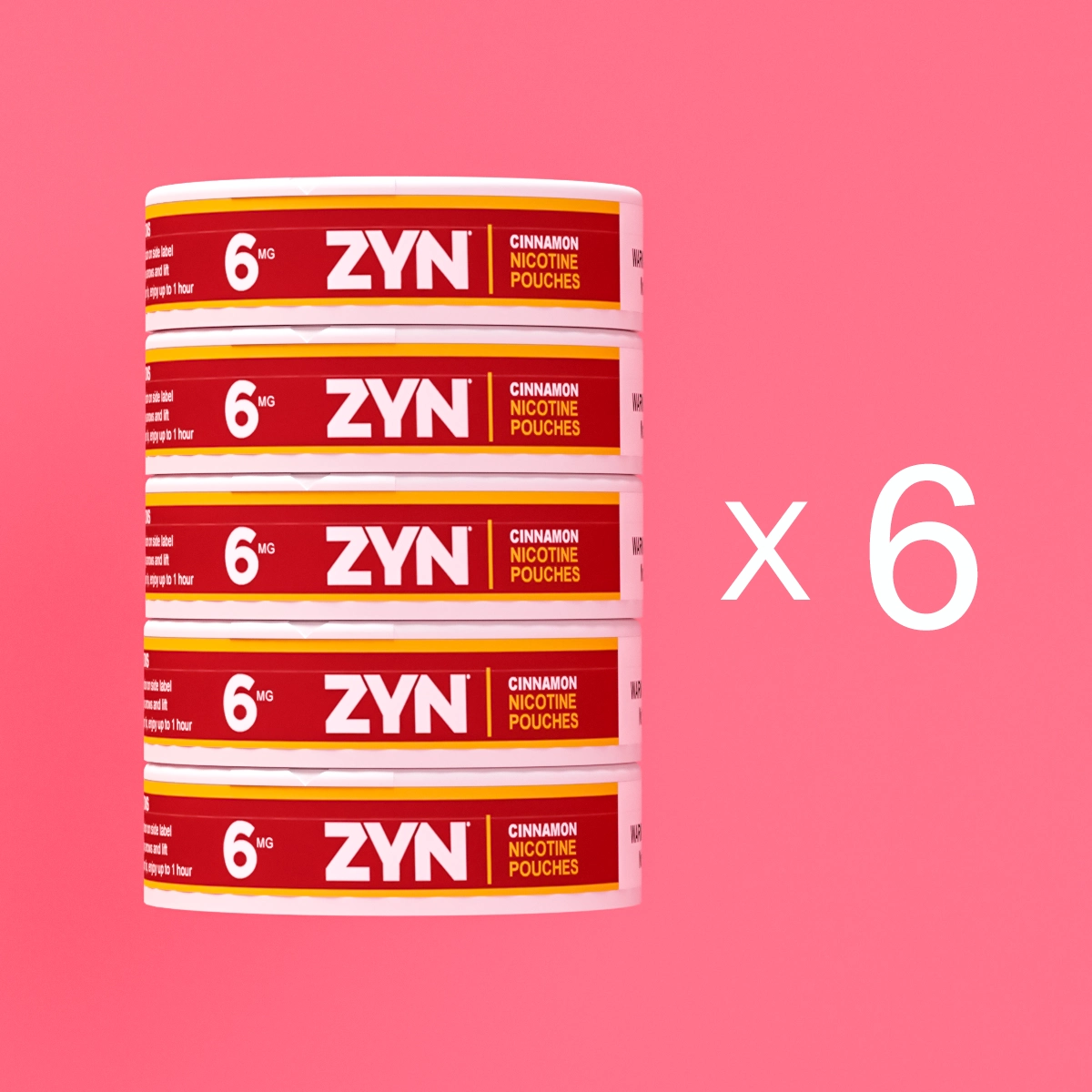 30 packs ZYN Cinnamon 6 mg pouches