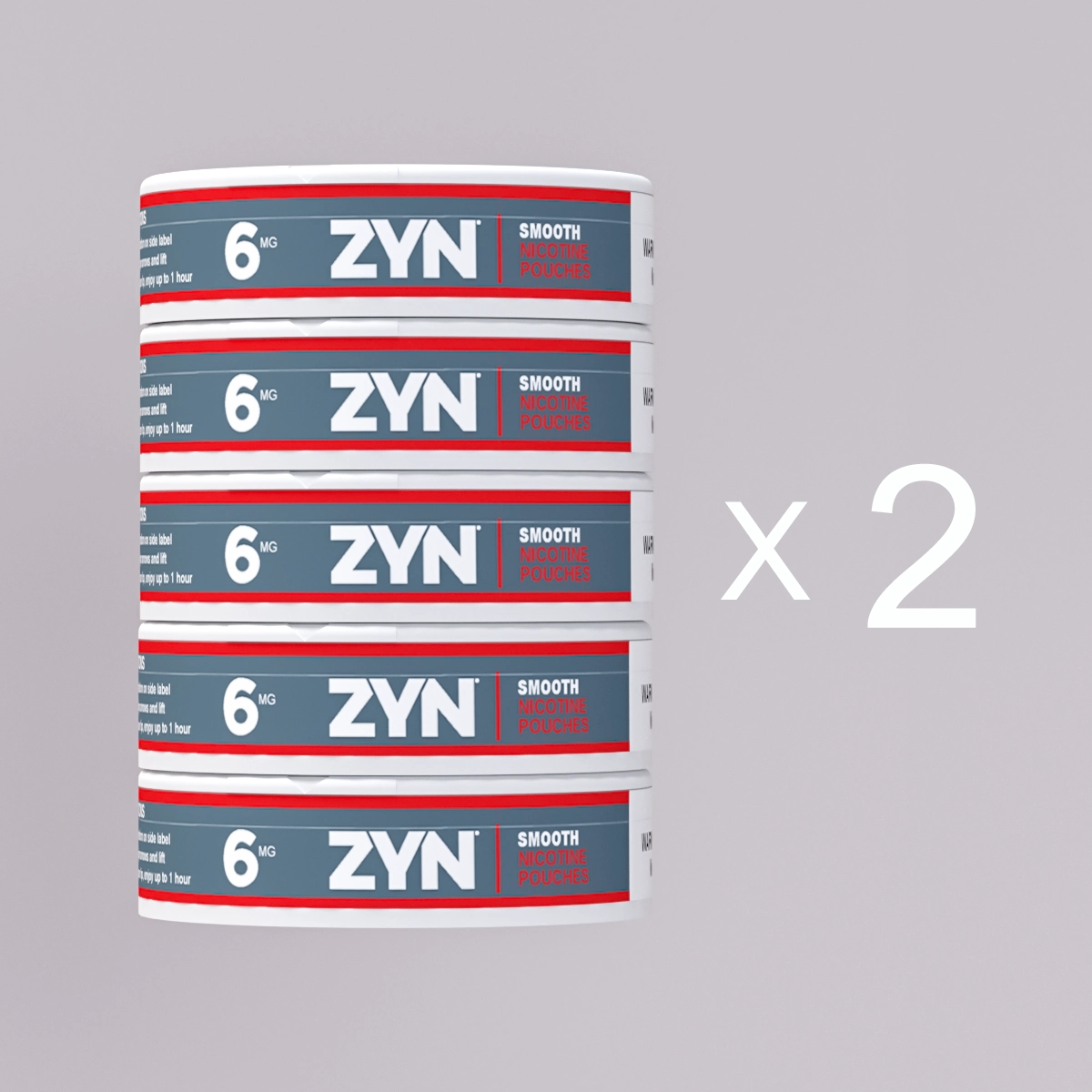 10 packs ZYN Smooth 6mg