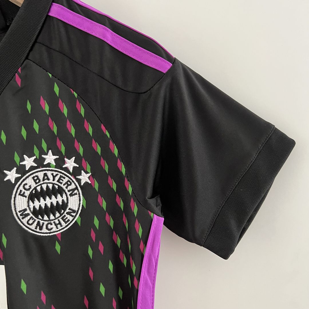 Kids Bayern Munich Away Kit Jersey+Shorts 2023/24