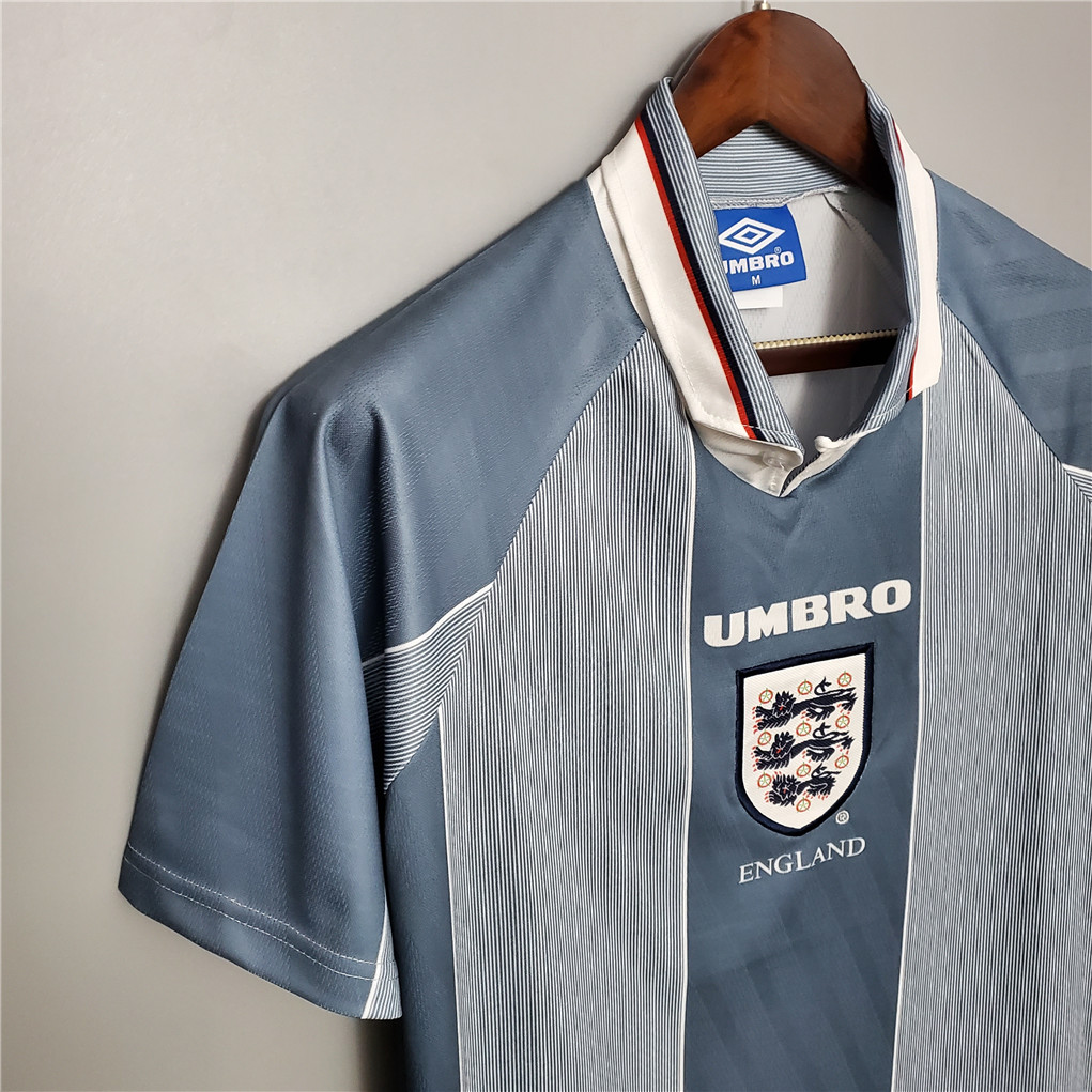 England Retro Soccer Jersey Away Replica Euro Cup 1996