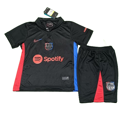 Kids Barcelona Away Kit(Jersey+Short) 2024/25